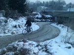Memmingen Cycle Route, still clear at -15C