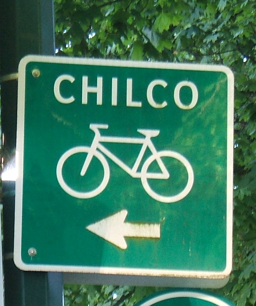 Chilco cycle route sign, Vancouver