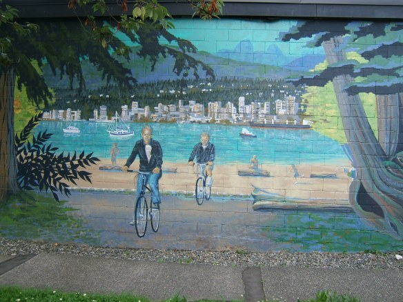 Cycling mural Vancouver
