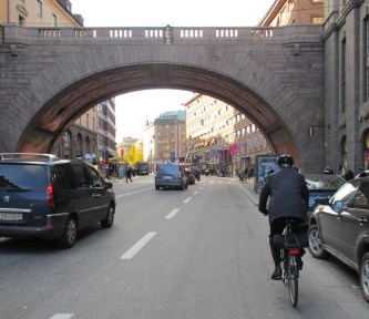 Stockholm cycling on road Swedish cycling