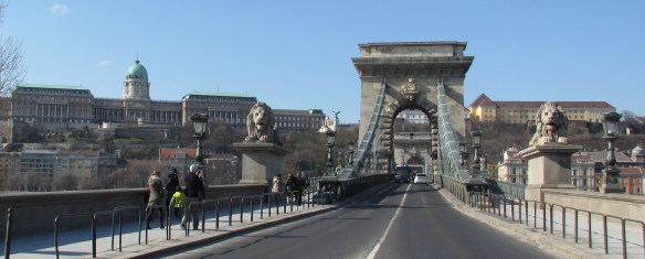 Chain Bridge and Buda castle Budapest