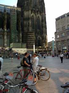 Having a chat Domplatz