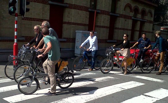 ECF riding in Brussels
