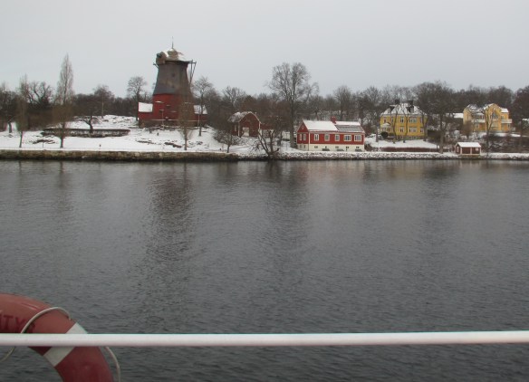 Djurgarden mill and houses Stockholm