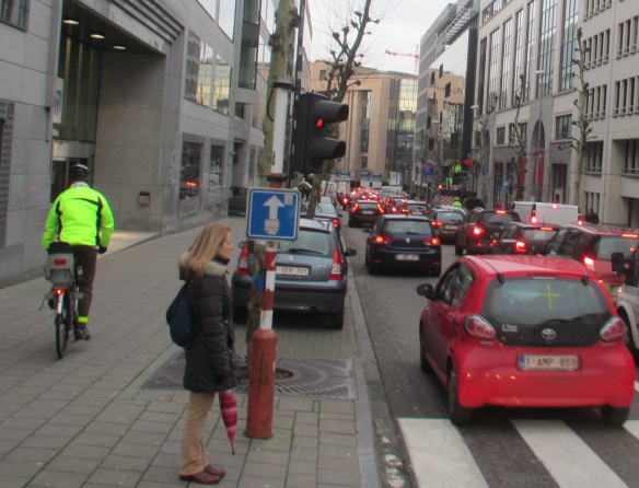 Brussels EU district congestion
