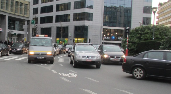 Schumann cycle lanes Brussels