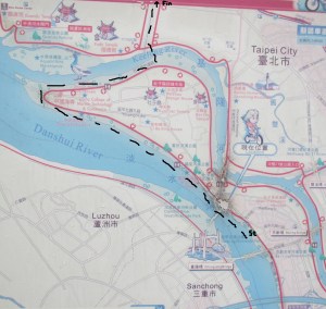 Cycle route map Taipei