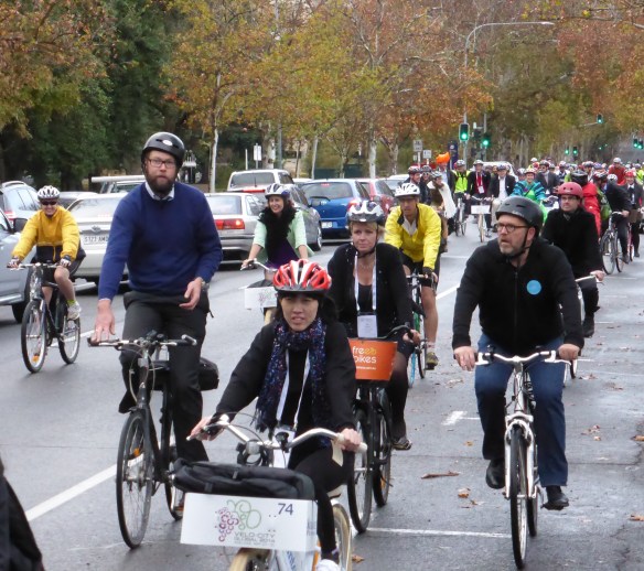 Danish delegation Velo-city 2014 bike brekkie