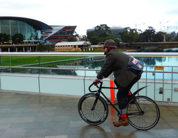 Fixie Tweed style at Velo-city Bike Brekkie