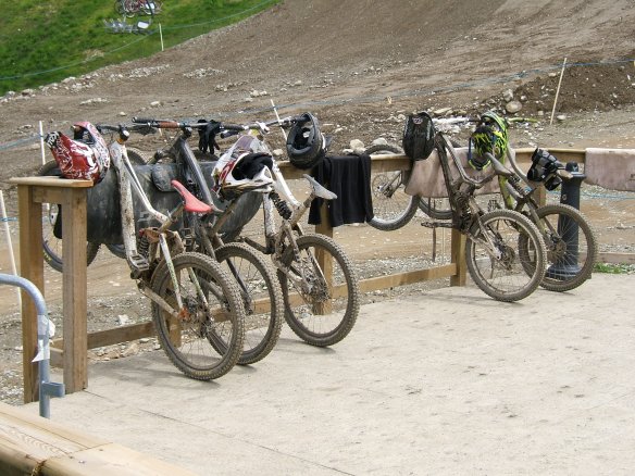 Whistler Bike park, cycle parking