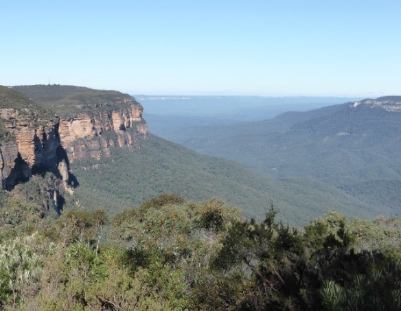 Blue mountain landscape