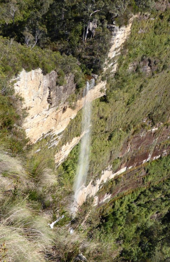 Blue mountain waterfall