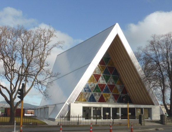 Cardboard Cathedral exterior Christchurch