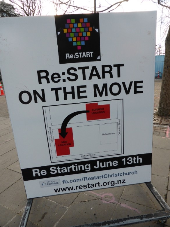 ReStart Christchurch on the move
