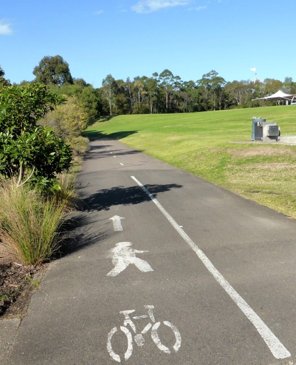 Shared use cycle path Olympic Park Sydney