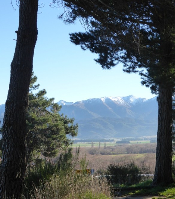 View of Southern Alps from Hanmer Springs Road