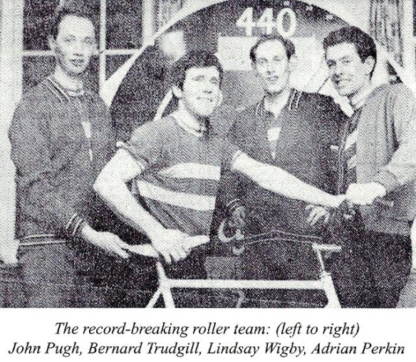 Godric CC World record Roller racing team 1968