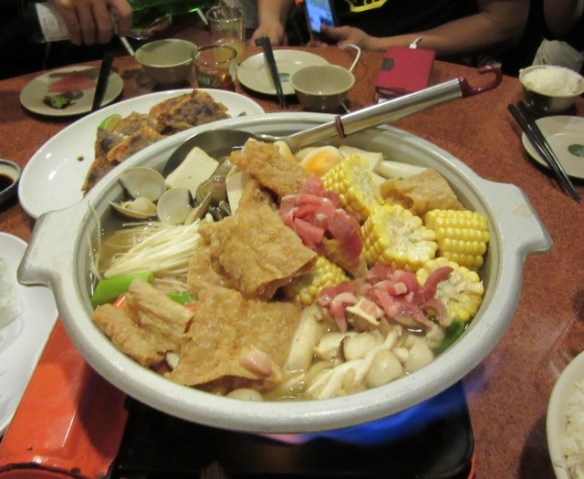 Traditional Hakka style hot pot Taiwan