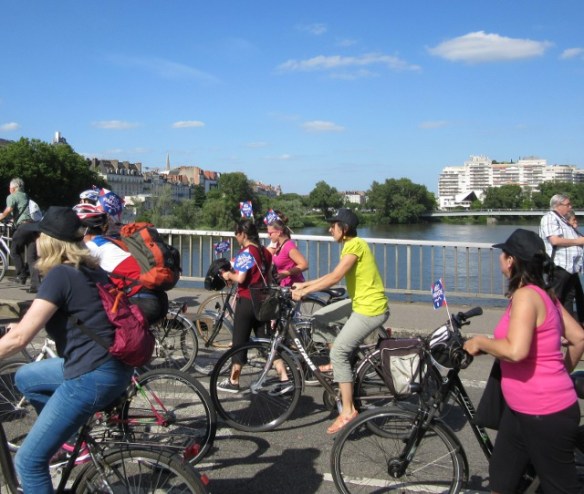 Nantes velo-city 2015 bridge of the Loire