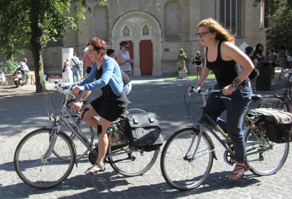 Cycling in Bruges by Kevin Mayne