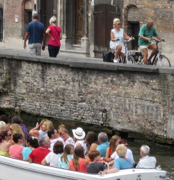 Cycling in Bruges by Kevin Mayne