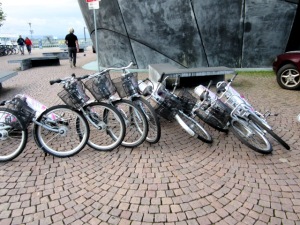 Nextbikes after the storm Friedrichshafen Bodensee