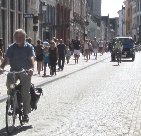 Cycling in Bruges by Kevin Mayne