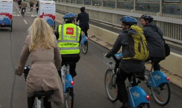 Over-dressed contingent at EU Summit Ride