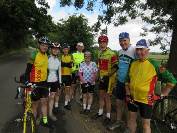 The mileage point was celebrated exactly on Lower Road, Rockland St Mary, Norfolk and